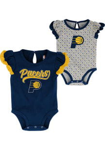 Indiana Pacers Baby Navy Blue Scream and Shout 2PK Set One Piece