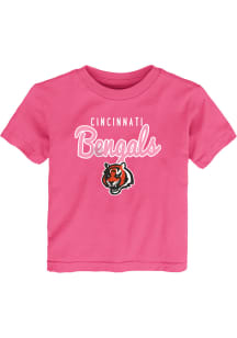Cincinnati Bengals Girls Pink Big Game Short Sleeve T-Shirt