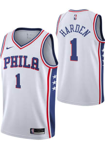 James Harden  Nike Philadelphia 76ers Youth Association Icon White Basketball Jersey