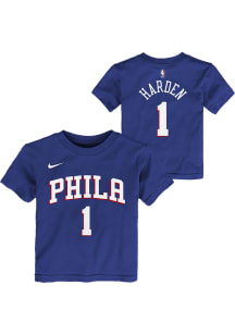 James Harden Philadelphia 76ers Toddler Blue Icon NN Short Sleeve Player T Shirt