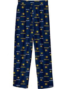 Indiana Pacers Boys Navy Blue All Over Printed Sleep Pants