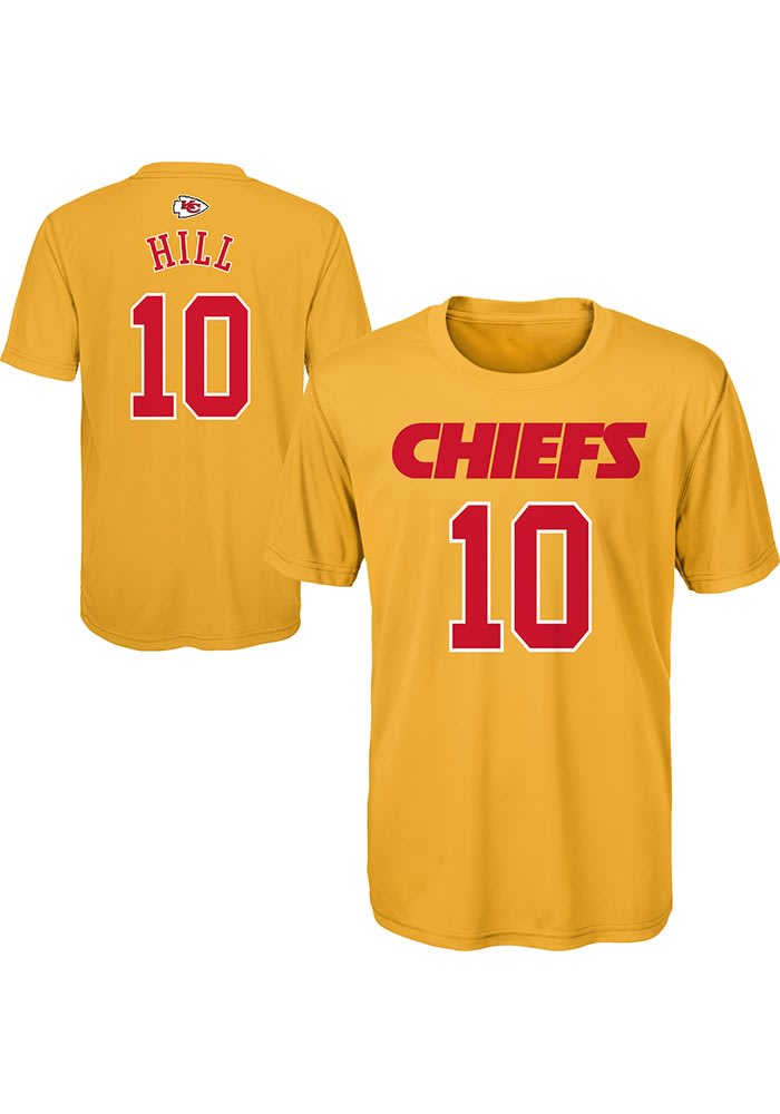 Youth Tyreek Hill Red Kansas City Chiefs Mainliner Player Name & Number T- Shirt