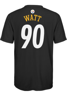 TJ Watt Pittsburgh Steelers Youth Black Mainliner NN Perf Player Tee