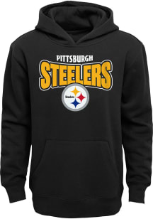 Pittsburgh Steelers Boys Black Draft Pick Long Sleeve Hooded Sweatshirt