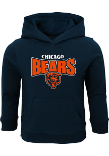 Chicago Bears Toddler Navy Blue Draft Pick Long Sleeve Hooded Sweatshirt