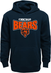 Chicago Bears Boys Navy Blue Draft Pick Long Sleeve Hooded Sweatshirt