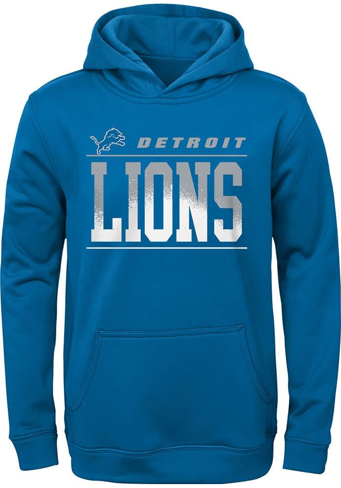 Nike Detroit Lions Mens Black Prime Logo Therma Hood