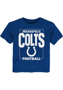 Indianapolis Colts Toddler Blue Coin Toss Short Sleeve T-Shirt