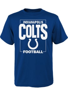 Indianapolis Colts Youth Blue Coin Toss Short Sleeve T-Shirt