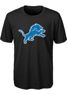 Detroit Lions Boys Black Primary Logo Short Sleeve T-Shirt