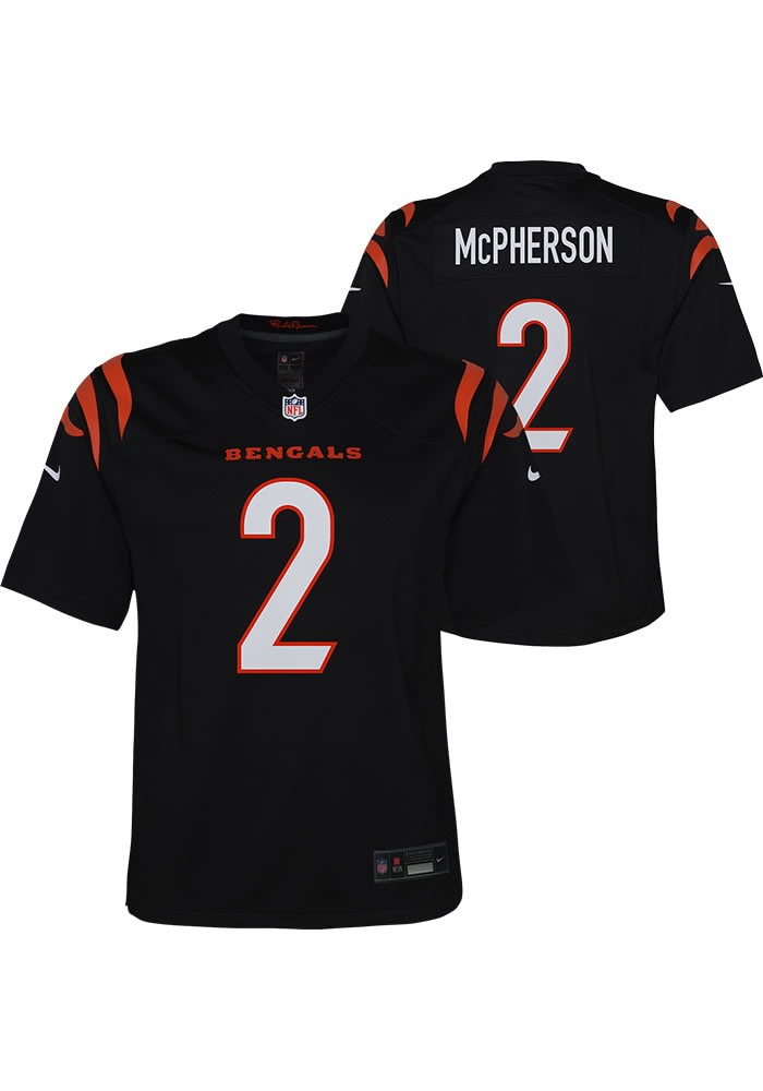 Nike Evan McPherson Cincinnati Bengals Black Game Fashion Jersey