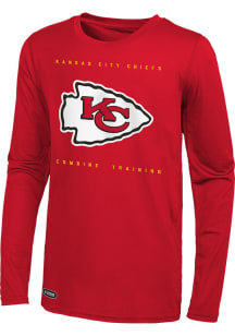 Kansas City Chiefs Red Side Drill Long Sleeve T-Shirt