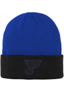St Louis Blues Blue Black Friday Cuffed Youth Knit Hat