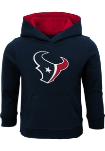 Houston Texans Toddler Navy Blue Prime Long Sleeve Hooded Sweatshirt