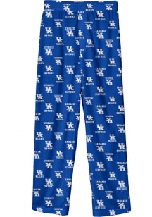 Kentucky Wildcats Youth Blue All Over Logo Sleep Pants