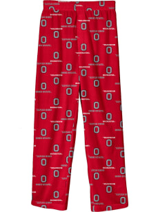 Ohio State Buckeyes Youth Red All Over Logo Sleep Pants