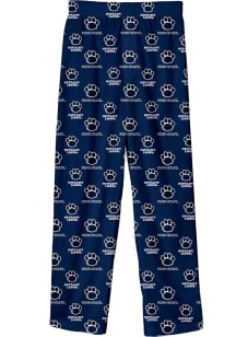 Youth Navy Blue Penn State Nittany Lions All Over Logo Loungewear Sleep Pants