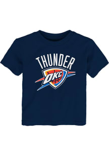 Oklahoma City Thunder Infant Primary Logo Short Sleeve T-Shirt Navy Blue