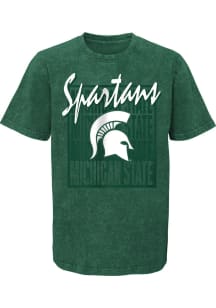 Michigan State Spartans Youth Green Headliner Short Sleeve T-Shirt