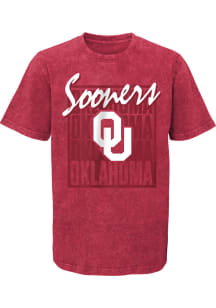 Oklahoma Sooners Youth Cardinal Headliner Short Sleeve T-Shirt