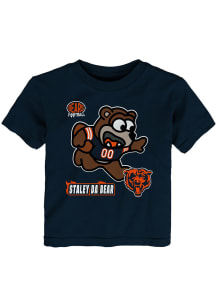 Chicago Bears Toddler Navy Blue Mascot Sizzle Short Sleeve T-Shirt