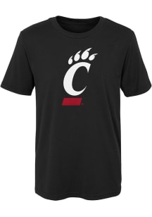 Cincinnati Bearcats Boys Black Primary Logo Short Sleeve T-Shirt