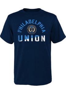 Philadelphia Union Boys Navy Blue Halftime Short Sleeve T-Shirt