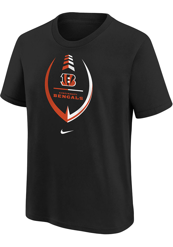 Ja'Marr Chase Cincinnati Bengals Youth Black Name & Number Logo T-Shirt 