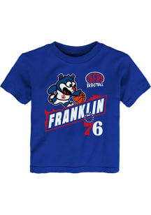 Philadelphia 76ers Toddler Blue Sizzle Short Sleeve T-Shirt