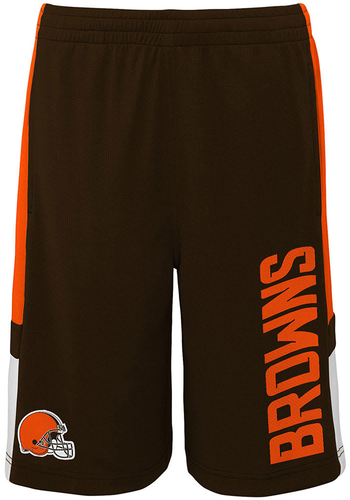 Cleveland Browns Boys Brown Lateral Shorts