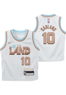 Darius Garland  Nike Cleveland Cavaliers Toddler White City Edition Replica Jersey Basketball Je..