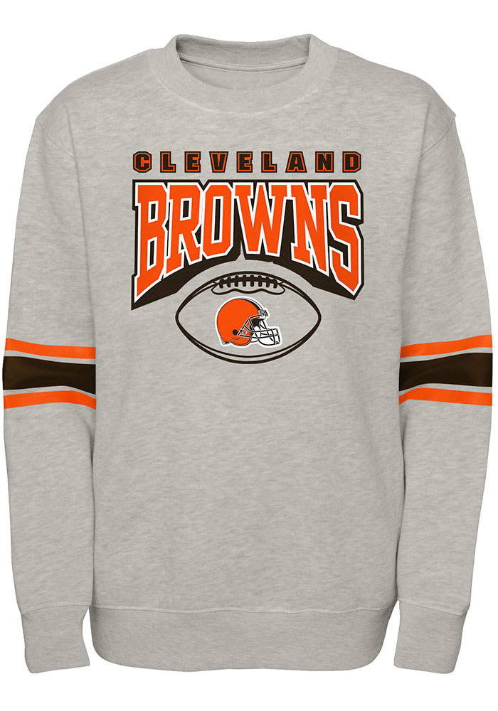 Cleveland Browns Boys #1 Design Hoodie - Grey