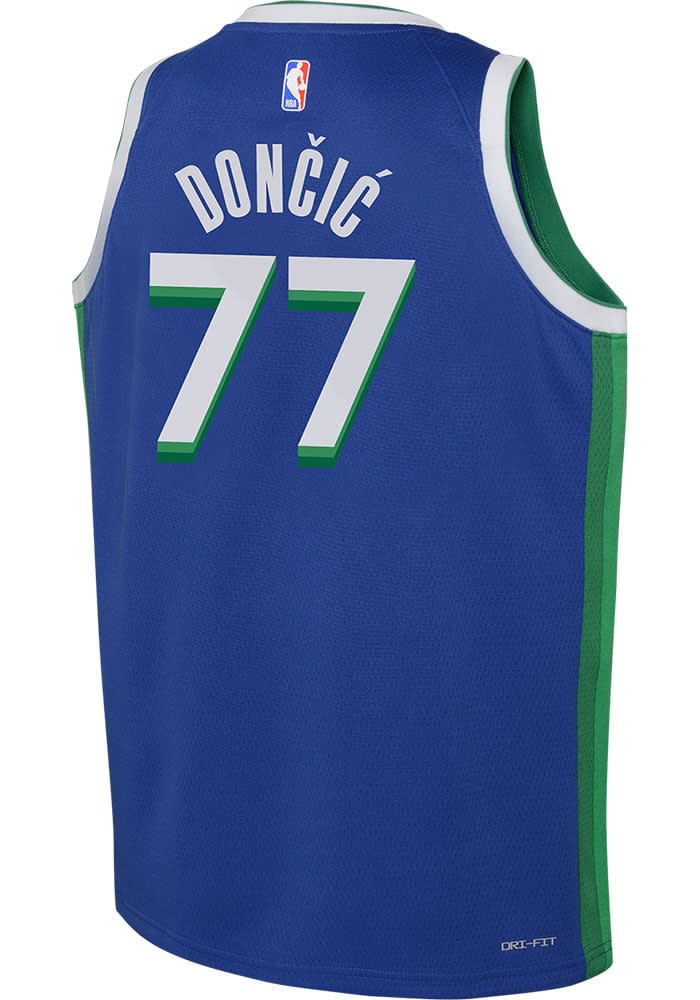 Luka Doncic Dallas Mavericks Nike Youth Swingman Jersey Blue - City Edition