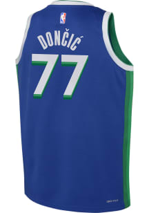 Luka Doncic  Nike Dallas Mavericks Youth City Edition Swingman Blue Basketball Jersey