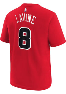 Zach LaVine Chicago Bulls Youth Red Nike Icon NN Player Tee