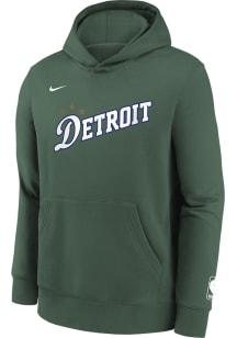 Nike Detroit Pistons Youth Green Essential City Edition Long Sleeve Hoodie