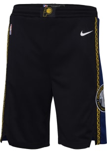 Nike Indiana Pacers Youth Black City Edition Swingman Shorts