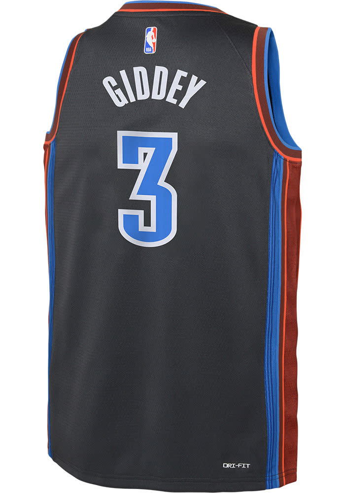 Oklahoma City Thunder Josh Giddey Youth Grey City Edition Swingman Basketball Jersey