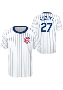 Seiya Suzuki Chicago Cubs Youth White Sublimated NN Player Tee