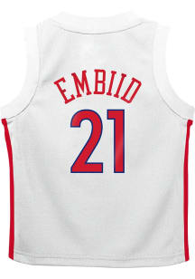 Joel Embiid  Nike Philadelphia 76ers Boys White City Edition Replica Basketball Jersey