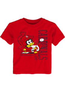 Fredbird  Outer Stuff St Louis Cardinals Toddler Red Baby Mascot 2.0 Short Sleeve T-Shirt