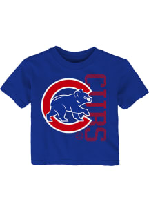 Chicago Cubs Infant Baby Mascot 2.0 Short Sleeve T-Shirt Blue