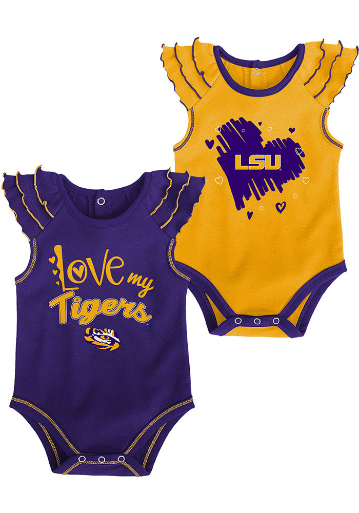 LSU Tigers Baby Purple Touch Down Set One Piece