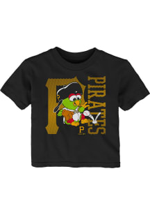 Pittsburgh Pirates Infant Baby Mascot 2.0 Short Sleeve T-Shirt Black
