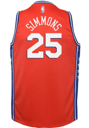 Ben Simmons Outer Stuff Philadelphia 76ers Youth Statement Red Basketball Jersey