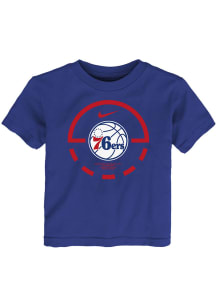 Philadelphia 76ers Toddler Blue Element Short Sleeve T-Shirt