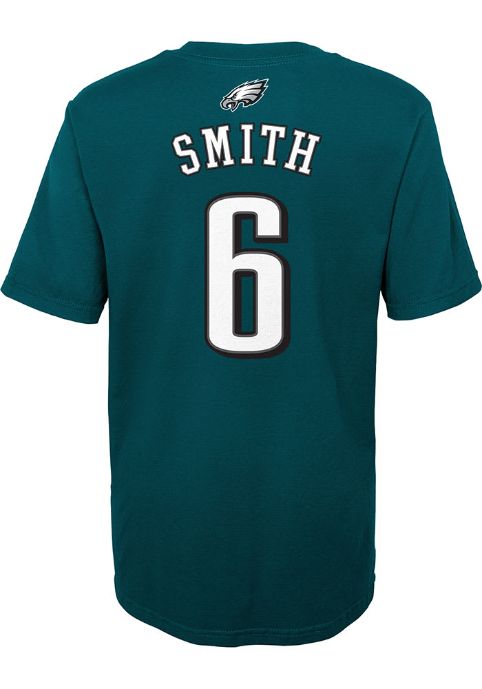 Youth DeVonta Smith Black Philadelphia Eagles Mainliner Player Name &  Number T-Shirt