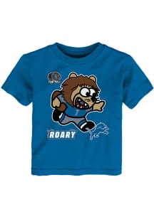 Detroit Lions Infant Mascot Sizzle Short Sleeve T-Shirt Blue