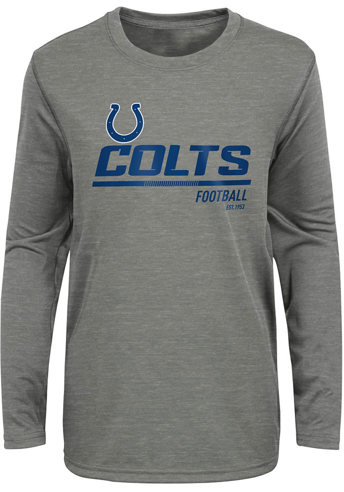 Indianapolis Colts Youth Youth HEATHERGREY Engage Long Sleeve Tee