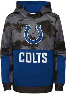 Indianapolis Colts Youth Blue Covert Long Sleeve Hoodie